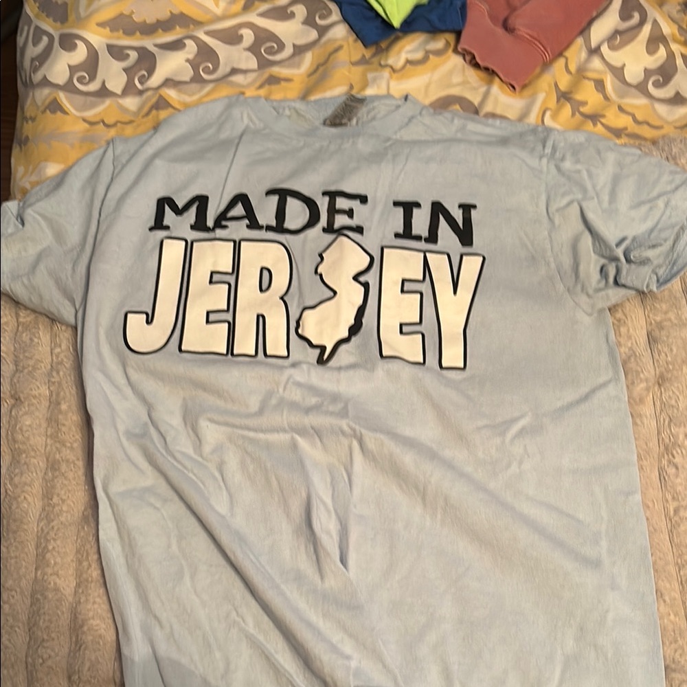 Gildan Blue Short Sleeve Tee Made in Jersey